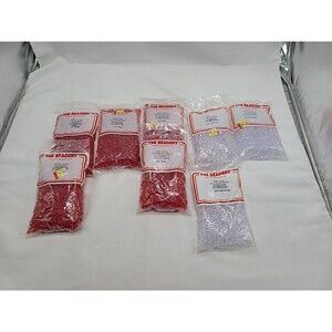 The Beadery Craft Products Lot Of 8 Bags  Vintage New